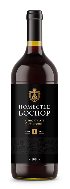 Вино сухое красное "Поместье Боспор"